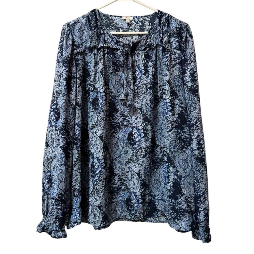 Joie Women Size Large Floral Long Sleeve Blouse Lightweight Cottagecore Spring